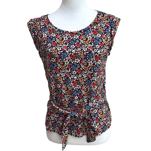 Anthropologie Maeve Ditzy Floral Pasture Wrap Top NEW - Picture 6 of 10